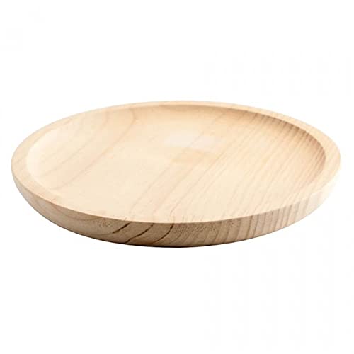 Acan Artema - Assiette ronde en bois, diamètre 32 cm, assiette de présentation, pieuvre à la galicienne, pizza