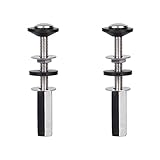 Dnyta WC-Tankschrauben und Unterlegscheiben mit langen Muttern, 2 Stück WC-Tank zu Schüssel Bolzen-Set Edelstahl Toilettentank Hardware Zubehör