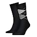 Produktbild Tommy Hilfiger Herren Socke 2 er Pack (1x Schwarz, 1x Karo-Muster Hellgrau) 391156, Gr. 43-46 , Schwarz (200 black)