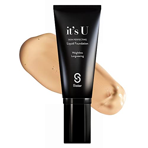 Sistar It's U Skin Perfecting Liquid Foundation Medium Coverage Buildable Weightless Longwearing Blendable 35 G / 1.23 Oz. (Ivory) #TOP26