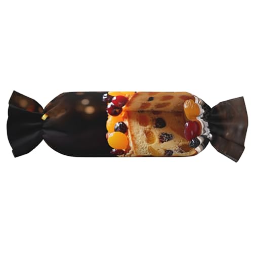 Frutas tortas impresión caramelo almohada cilíndrica versátil Eco-friendly Bolster Cojines dormitorio decoración del hogar