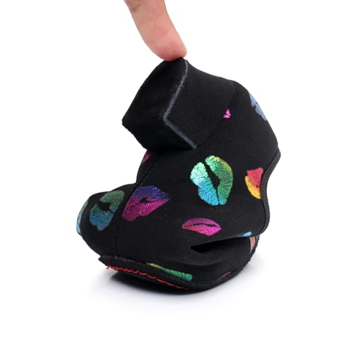 Women's Dance Shoes Colorful Lips Canvas Jazz Ballroom Practice Teaching Shoes Rhythm Latin Salsa Professional Dance Sneakers 5