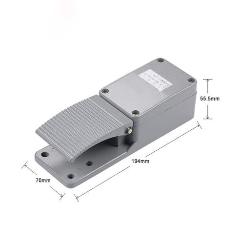 Pedal de control YDT1-17 interruptor de pie de aluminio 6A 380V 5