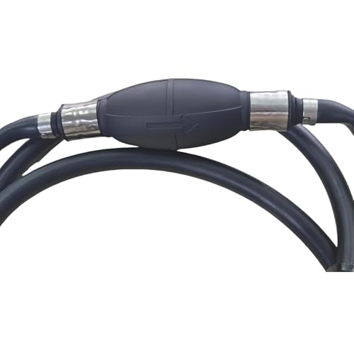 Image of 3 /8 Inch Marine Fuel Line with Primer Bulb for Yamaha Outboard Boat | Fits Boats RVs Tractors Caravans 10mm 3 /8 Marine Fuel Primer Bulb Hose Kit for Outboard Motor 2 Stroke 4 Stroke Fuel Line