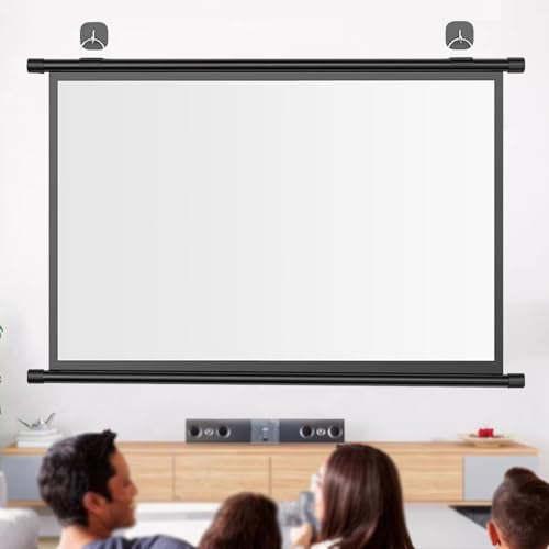 Pantalla de proyección manual 72 pulgadas 16:9 miniatura 2