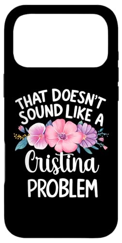 Cristina Personalized Cute Flower Girls Cristina Name スマホケース iPhone 17 Pro Max 用