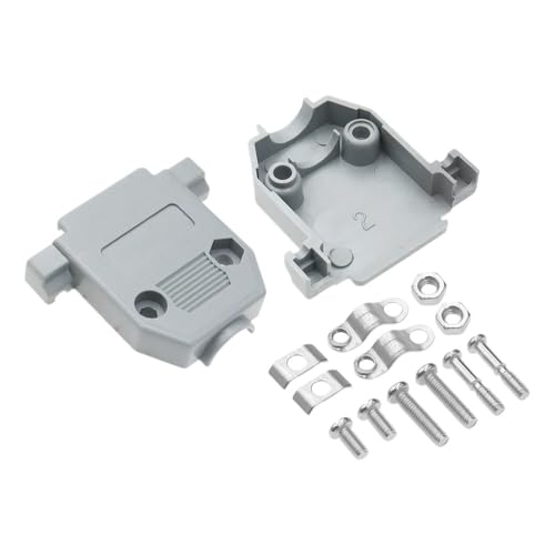 Image of LOKLNEYK Connector Welding Wire Type DB15 15 ho /*le pin 3 Rows VGA Adapter Male Female Plug Socket Serial Port Terminal(Silvery Female)