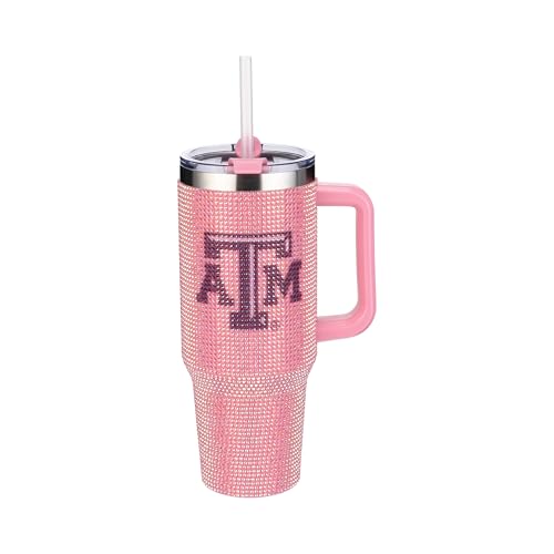 Image of The Memory Company Officially Licensed NCAA - Texas A&M University 40oz Pink Bling Game Day Tumbler