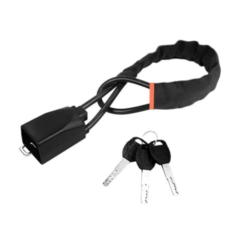 Naisfei - Cerradura de volante, antirrobo universal con 3 llaves para la seguridad del coche, apto para la mayoría de vehículos, camiones, SUV, furgonetas (negro)