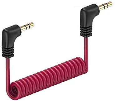 Cable de conexión de micrófono de cámara TRS a TRS de 3,5 mm para Rode, Movo, Deity, Nikon, Canon | Cable de audio corto de 3,5 mm: cable de conexión de micrófono a cámara para VideoMicro Wireless GO II, Movo, GoPro Pro con adaptador de micrófono, etc.
