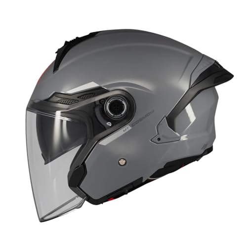 MT Helmets Cosmo SV – Casco Moto Jet Sport con Visor Solar Retráctil, Pantalla de Extracción Rápida Patentada, Interior Lavable y Preparado para Intercomunicador UCS | Homologado ECE 22.06 & DOT