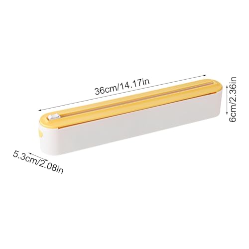 Organizador de papel de aluminio con cortador seguro y dispensador de película adhesiva 3