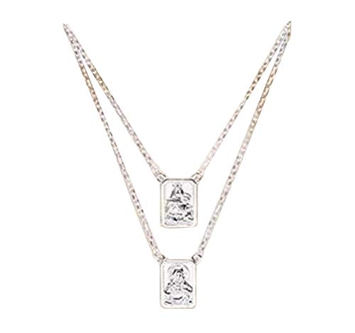 Roman Sterling Silver Infinity Scapular Necklace