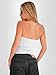 EFAN Womens Tube Tops Strapless Crop Bandeau Tank Tops Ribbed Knit Y2K Summer Beach Vacation Going Out Clothes White XS