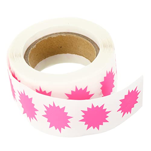 Abaodam 2 Rollen Aufkleberetiketten Mit Einzigartigem Design Fluoreszierende Farben Aufkleber Dekorative Taschen Spielzeugumschläge Für Den Einsatz Zu Hause in Der Schule Oder Im Büro