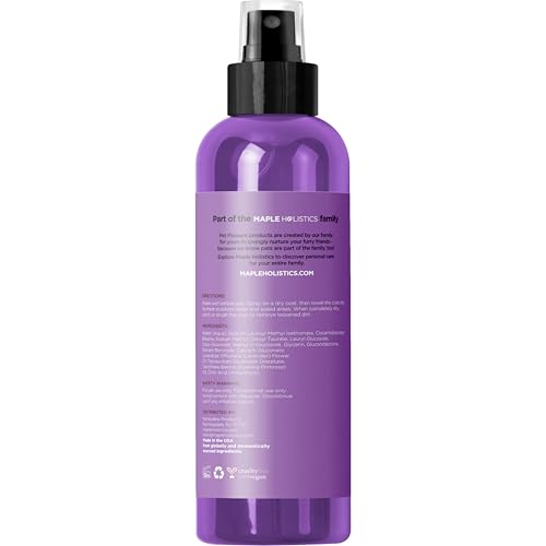 Lavender Oil Dog Deodorizing Spray - Dog Spray for Smelly Dogs and Puppies and Dog Calming Spray with Lavender Essential Oil - Lightly Scented Dog Deodorizer for Smelly Dogs and Dog Essentials