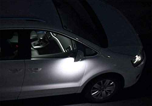 Luz LED blanca para espejo lateral iJDMTOY para Volkswagen miniatura 5