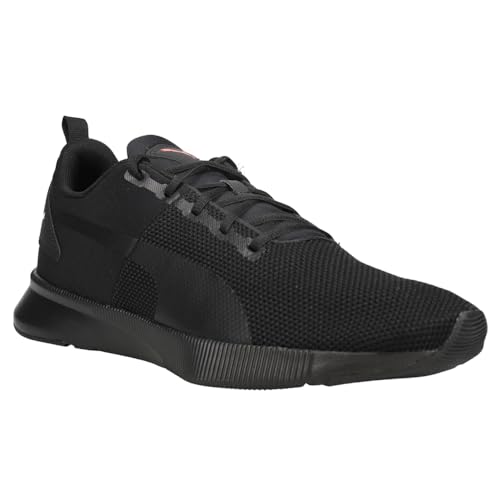 PUMA Puma Unisex-Adult Flyer Runner Sneaker, Black-High Risk Red, 12 M US
