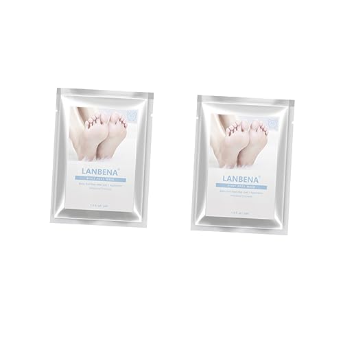 Housoutil 2 Unidades máscaras de peeling remover máscaras de pé de pele morta esfoliante para os pés