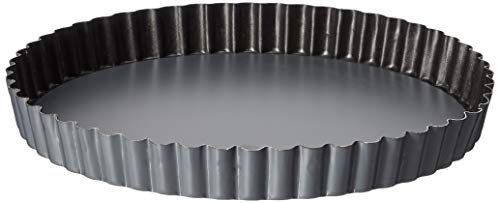 Matfer Bourgeat 332223 Exopan Nonstick Tart and Quiche Pan with Removable Bottom, Fluted Edge, 7 7/8