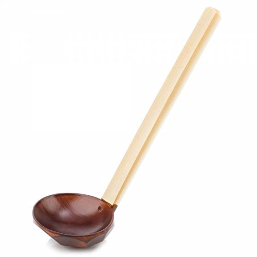 Japanese Traditional Bamboo Wooden Spoon for Ramen Noodles and Other Soup