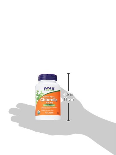 Now Foods Organic Chlorella Tablets, 500 Mg, 200 Count #TOP2