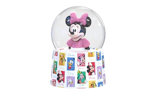 Silver Buffalo Disney Mickey and Friends Mini Light Up Snow GlobeMinnie Mouse3.8 Inches Tall 45mm (Small)