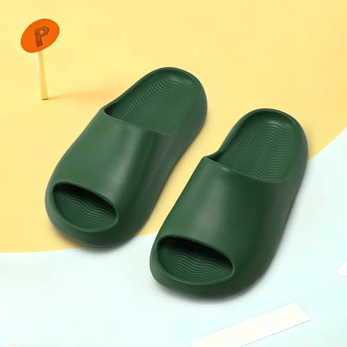 Image of Kids Cloud Slides for Boys & Girls, Super Soft & Comfy Beach Pool Slippers, Non-Slip Waterproof Shower Sandals for Toddlers & Kids
