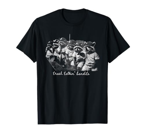 Trash Talking Bandits Racoon Funny Ballfield Baseball Mama T-Shirt