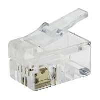 Velocraze Modulare Telefonbuchse - Packung mit 10 Stück, ideal für Telefonverbindungen, einfach zu installieren und kompatibel mit Standardsystemen.