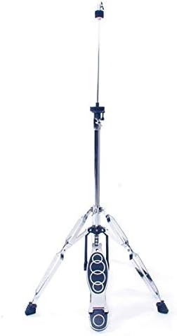 Professional Pedal Control Style Drum High Hat Cymbal Stand with Pedal Silver & Black