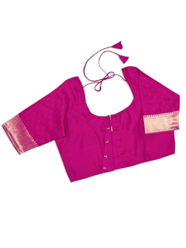 Image of Chandrakala Casual Blouses for Women Sarees,Readymade (B186-P)