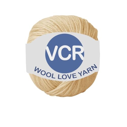 Image of VCR Pastel Peach Yarn, 25 Grams Hank, 85 Meters Length, 100% Merino Wool, Pack of 1, Shrink-Resistant Soft, Warm and Premium Wool Yarn for Knitting, Crochet and Craft Projects