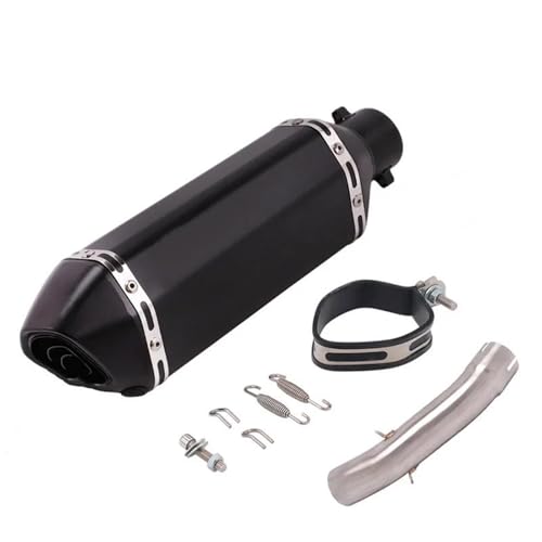 XUXRHMEAN Für Husqvarna Svartpilen 401 125 Und Vitpilen 401 2020/2021 Mittelrohr Für Motorradauspuff Motorrad Mittleres Rohr Auspuff(C1)