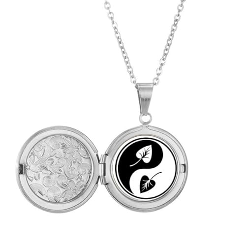 Collier médaillon Yin-yang photo pour sublimer votre style au quotidien