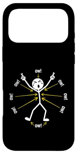 Ow Ow Ow Ow Stickman Figure Humorous Chronic Pain Awareness �X�}�z�P�[�X iPhone 17 Pro Max �p