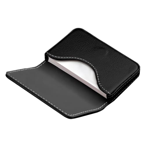 Image of Business Card Holder PU Leather with Magnetic Closure