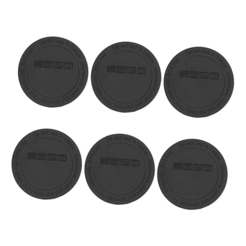 NAMOARLY 6pcs Black Self-Adhesive for Tumblers Non- Rubber Bottoms Protective Pads for Jars and Wine Tumblers for Use