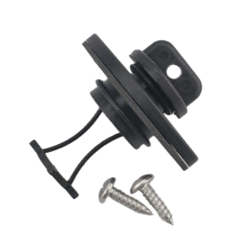 Boat Drain Plug Kit (with Gasket and Screws) for Canoe Kayak Boat -Fits 1 Hole Diameter