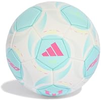 adidas Unisex - Adulto Mess Mini Ball, White/Flash Aqua/halo