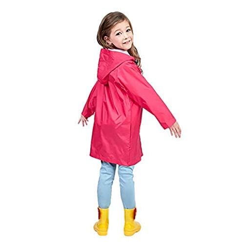 Image of Fashionio? Kids Children Rain Coat - Portable PVC Lightweight Waterproof Raincoat for Girls Boys with Hoods and Full Seleve Outdoor Activities