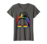 rainbow shirt burberry Grab this cute Gay Mom Messy Hair Bun T-Shirt for your gay mom! It's the perfect gay pride gift idea & present for Birthday, LGBT Pride Month, Equality Protest, Parade, Awareness or National Coming Out Day