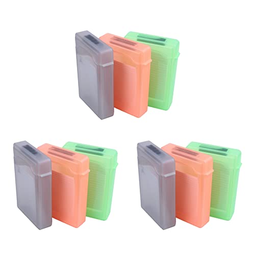 Zunedhys 15 PCS 3.5 Pouce IDE Sata HDD Boitier Externe Drive Etui Case Disque Dur Protection Plastique Couleurs Aleatoires