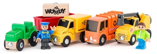 Véhicules utilitaires en bois Woody, le cadeau d'anniversaire parfait