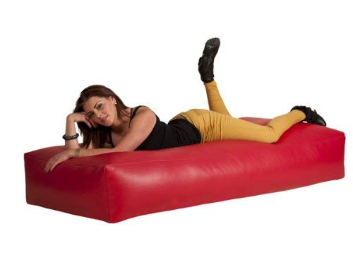 BonkersBean Bag, Fabric^Leather, Royal Blue, L