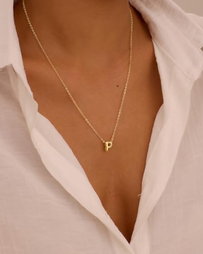 Collier initiale femme résistant à l'oxydation qui ne ternit pas sur la peau - 2