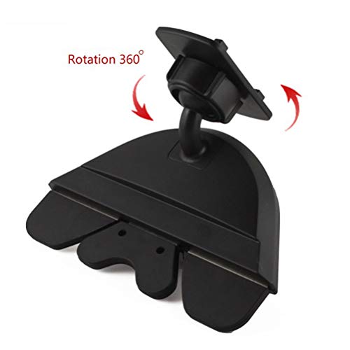 Suporte universal para celular com compartimento de CD para carro com rotação de 360 graus