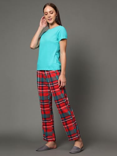 Image of B STORIES Women's Cotton Pyjama Set | Comfort and Relexed Nightsuit for Ladies
