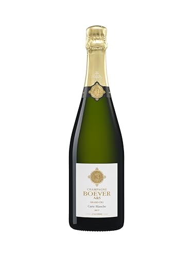 Champagne Boever A&S Grand Cru – 70% Pinot Noir, 30% Chardonnay – Terroirs de Louvois Bouzy y Aÿ – Crianza 3 Años – Burbuja Fina Notas de Frutas Frescas y Cítricos – Perfecto para Aperitivo y Maridaje