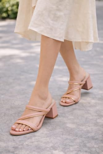 Image of Women's PU Leather Sandals | Comfortable Open-Toe Stylish Sandal Flats